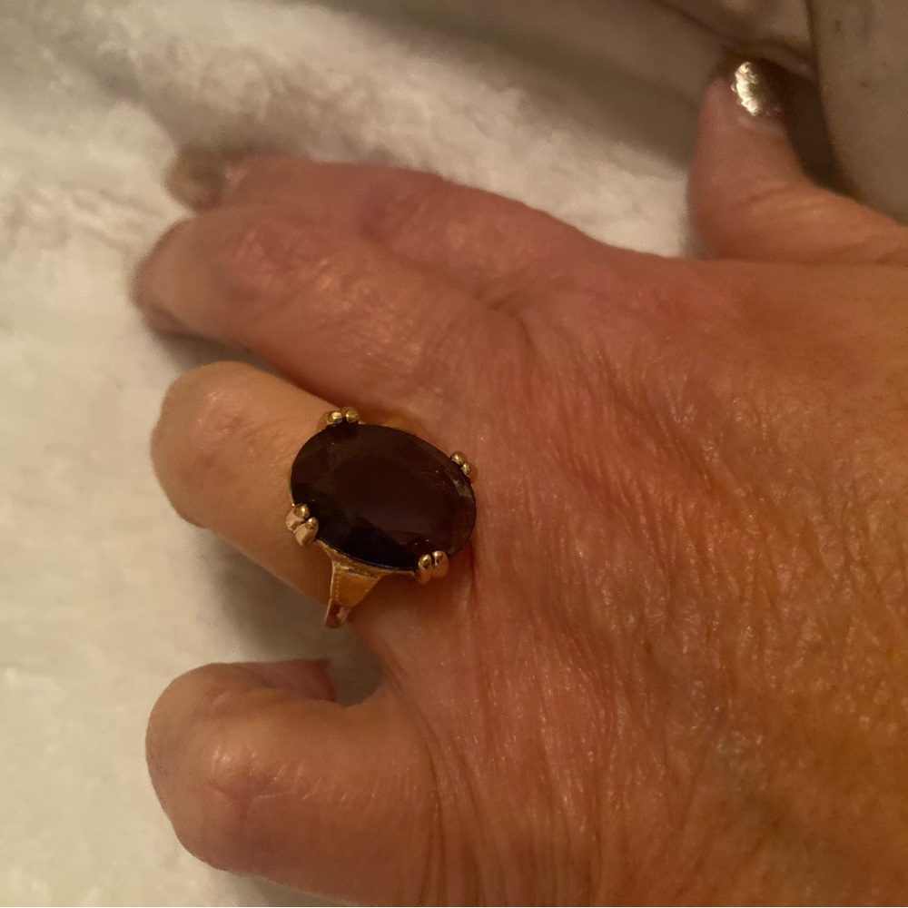 Elegant Gold and dark purpleWomen's Ring